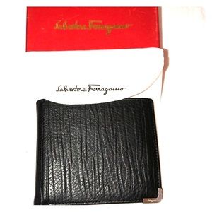 Salvatore Ferragamo Men’s Black Leather Wallet